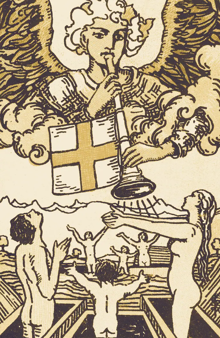 Judgement, tarot plate