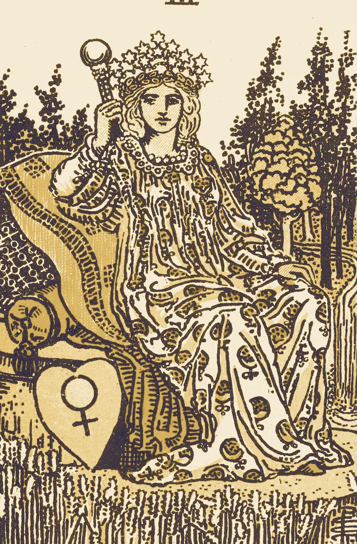 The Empress, tarot plate